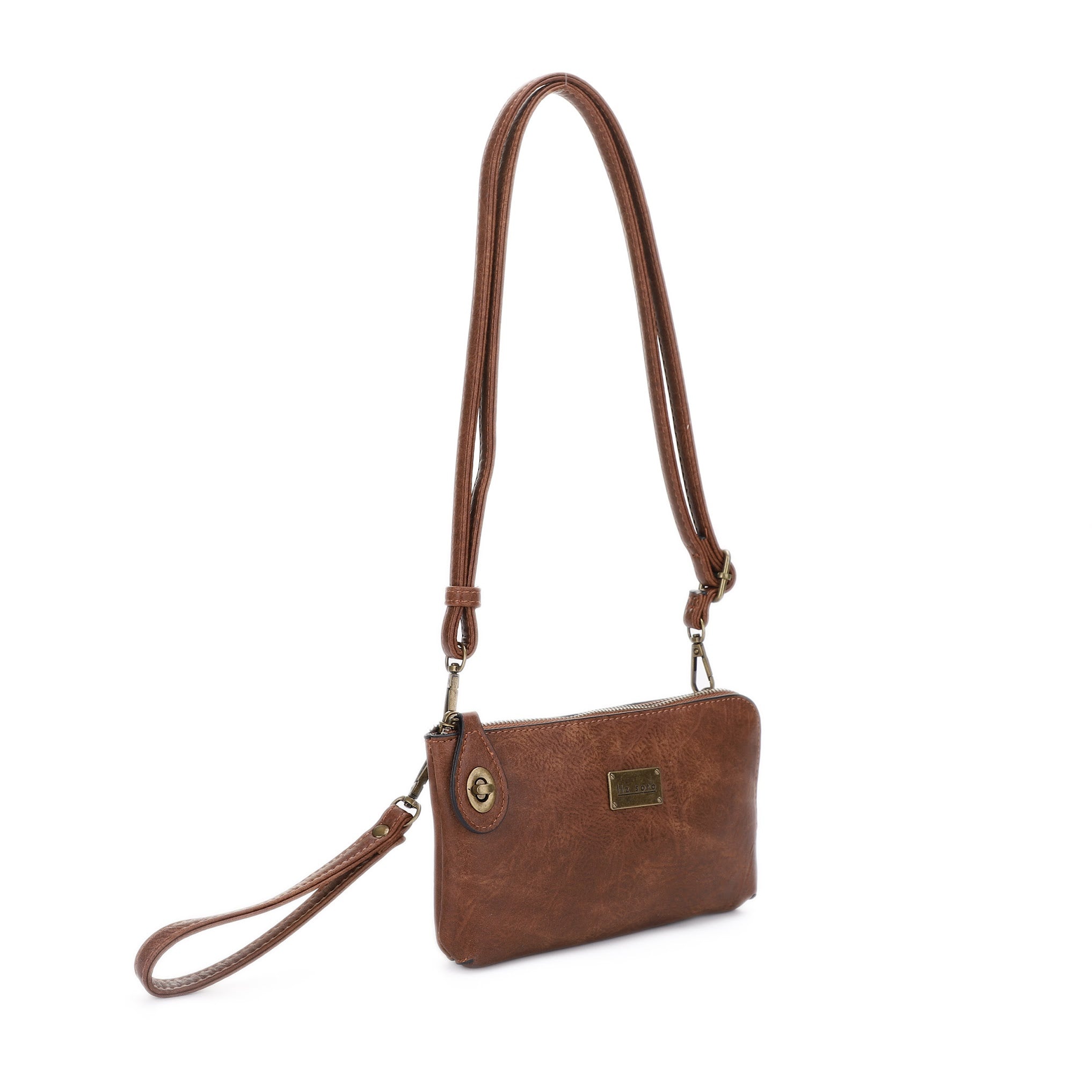 Tina Coffee | Crossbody Bag + Wristlet