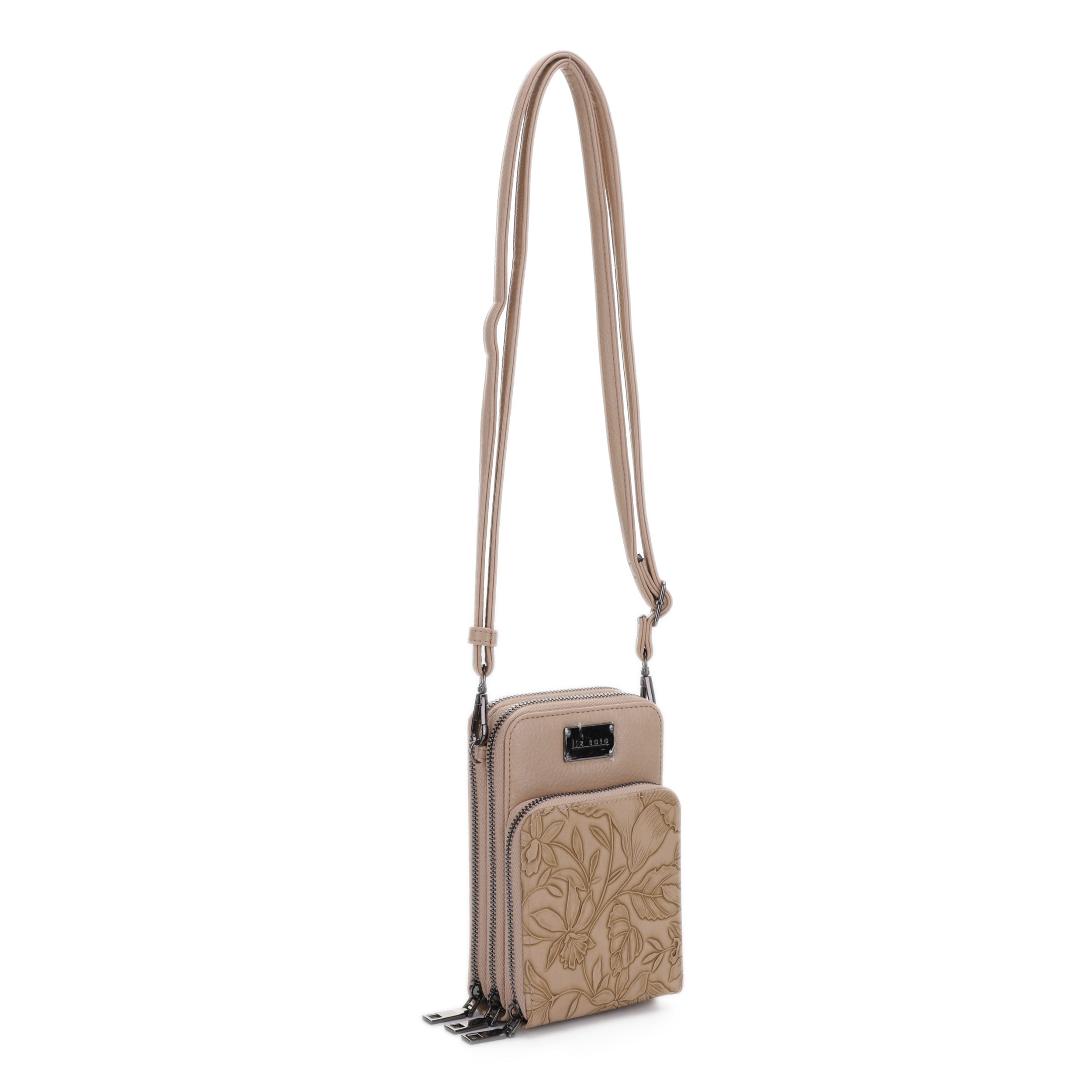 Gina Almond | 3-Zipper Crossbody Bag