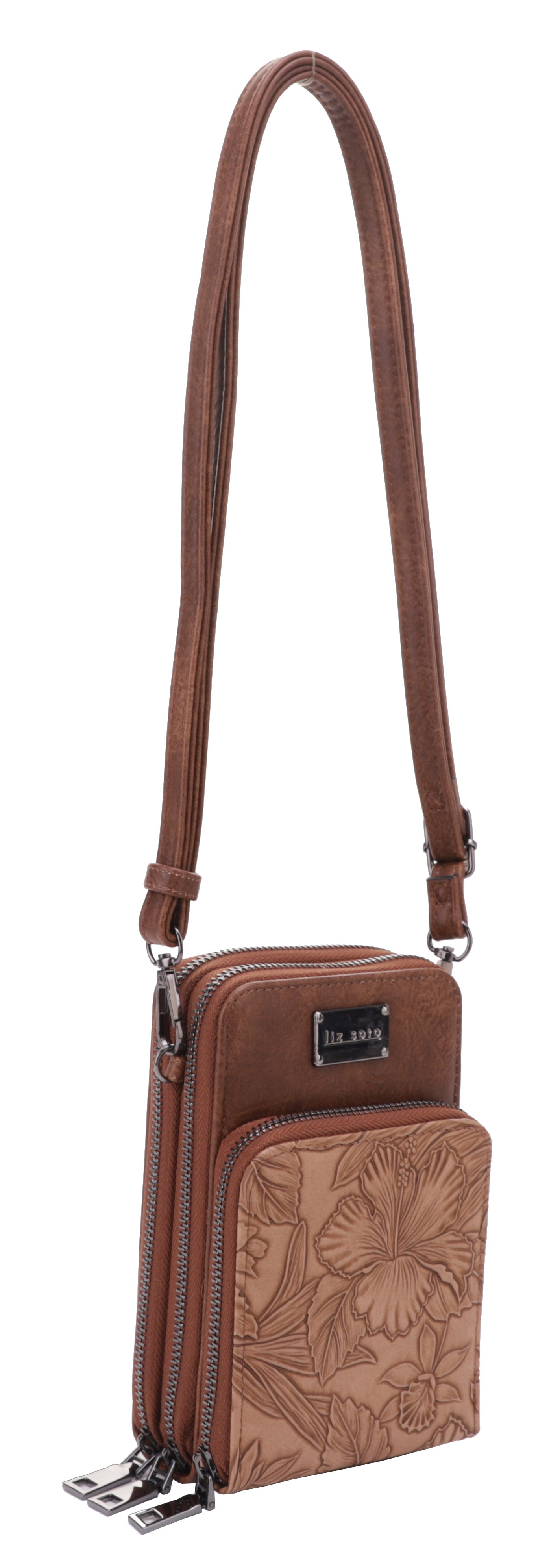 Gina Brown | 3-Zipper Crossbody Bag