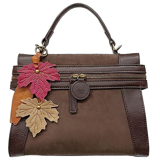 Emma Chocolate Suede | Crossbody Bag
