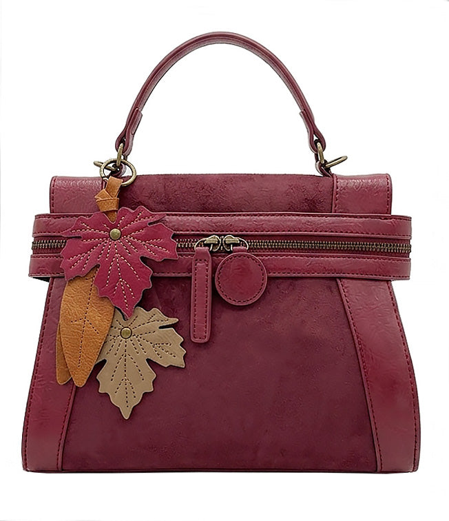 Emma Wine Suede | Crossbody Bag