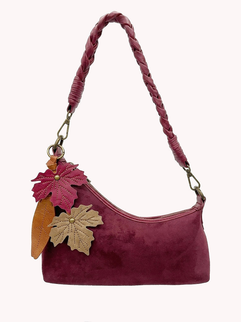 Riley Wine Suede | Crossbody Bag