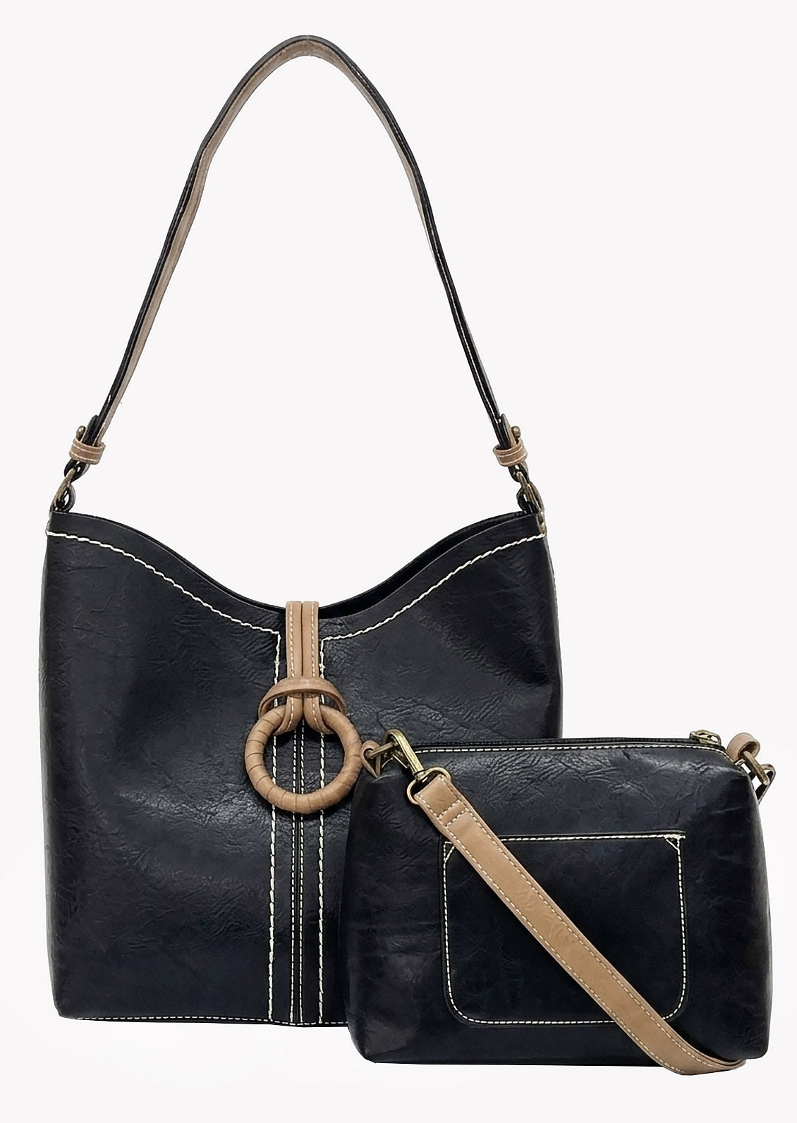 Alexa Black | Hobo Bag, 2 in 1
