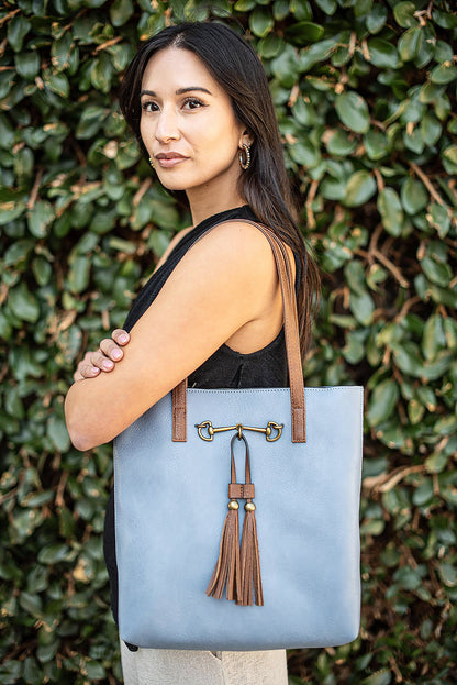 Jane Denim | Tote Bag, 2 in 1 Horsebit