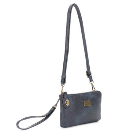 Tina Indigo | Crossbody Bag + Wristlet