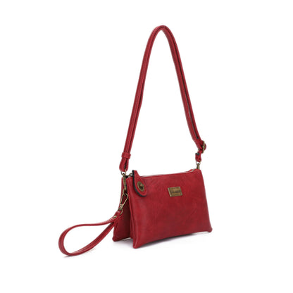 Ella Wine | Crossbody Bag + Wristlet