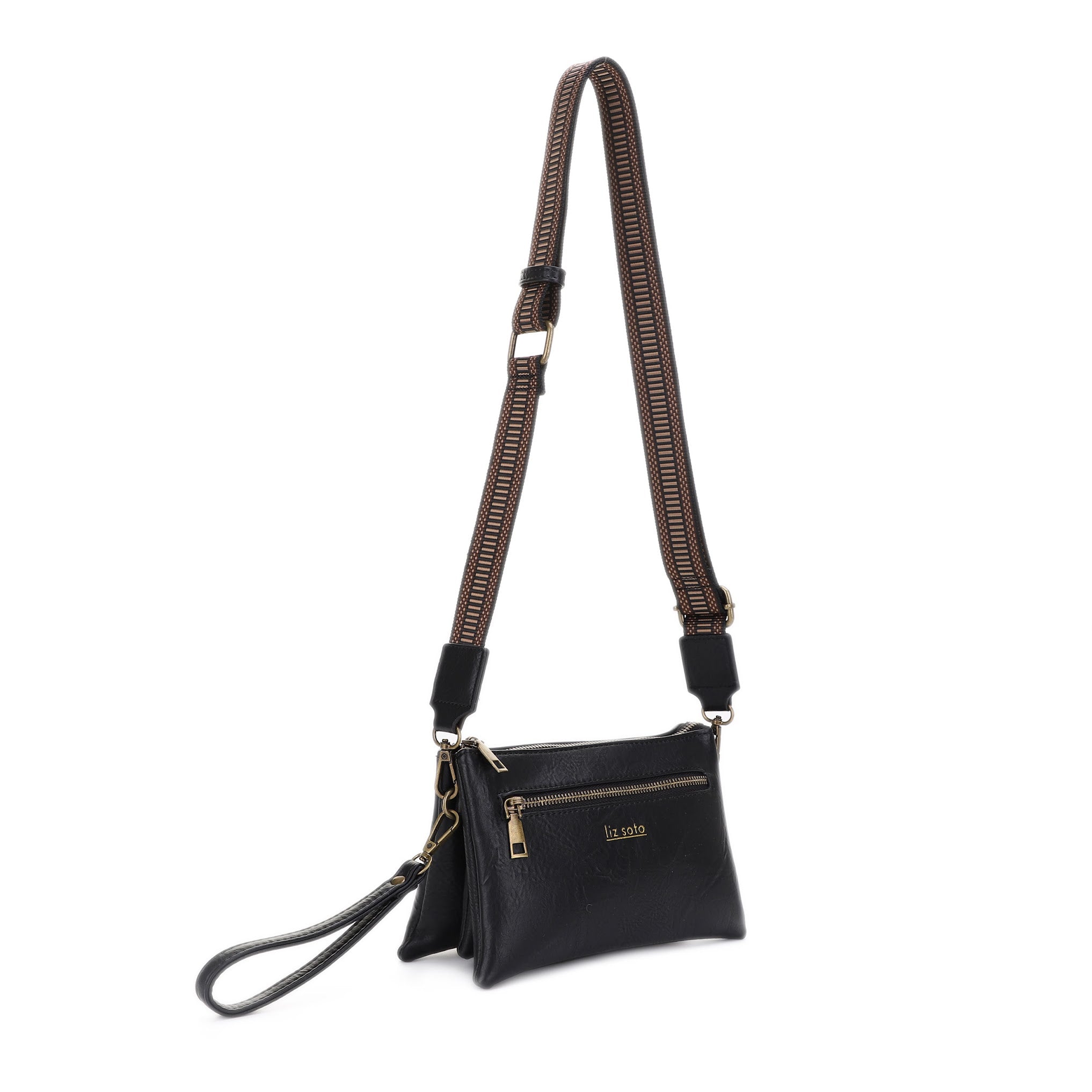 Chloe Black | Crossbody, woven strap
