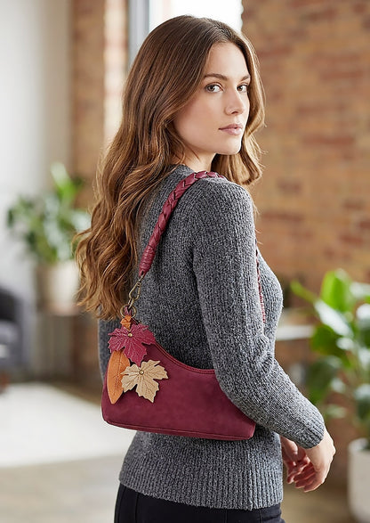 Riley Wine Suede | Crossbody Bag