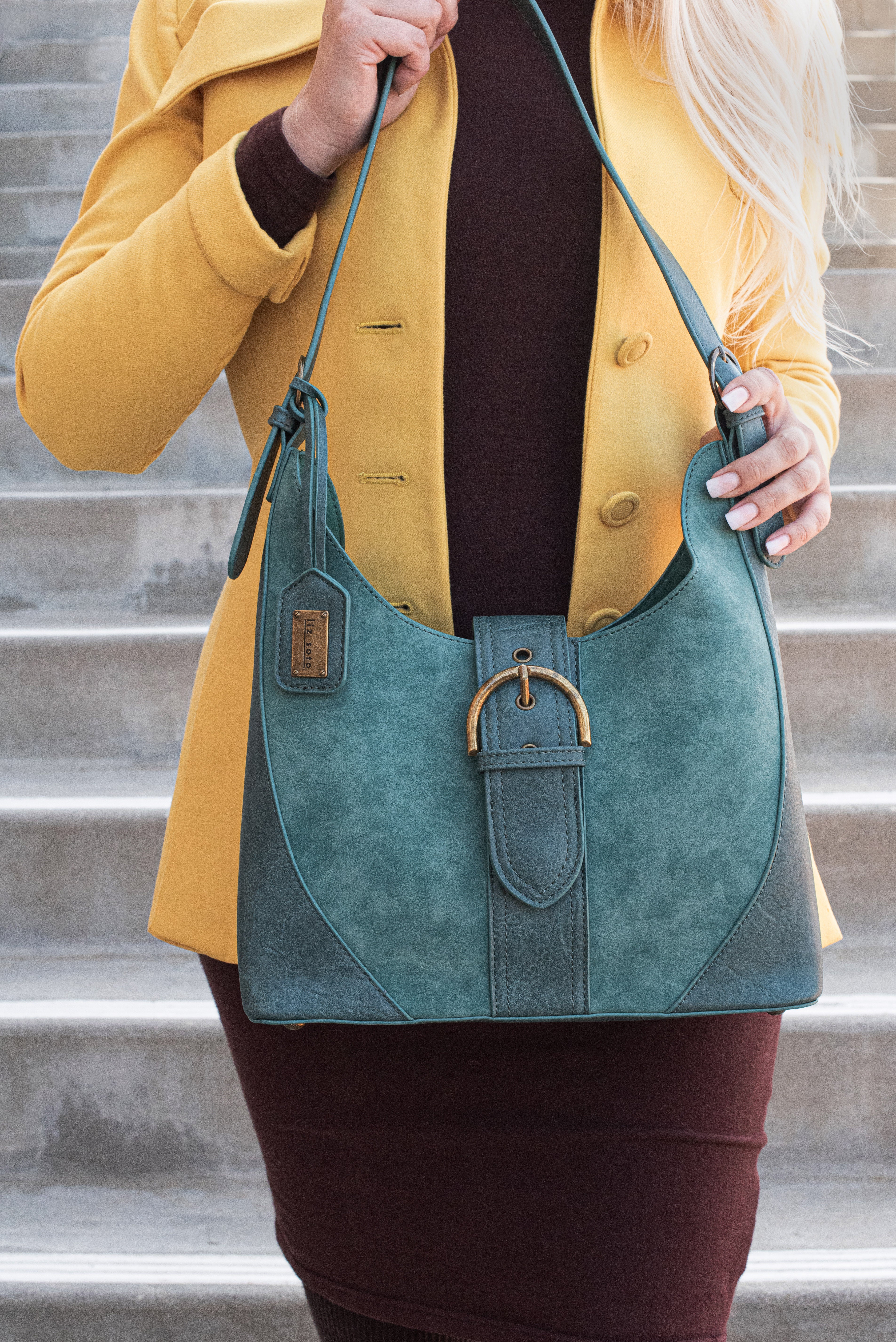 Eva Teal | Hobo Bag, 2 in 1