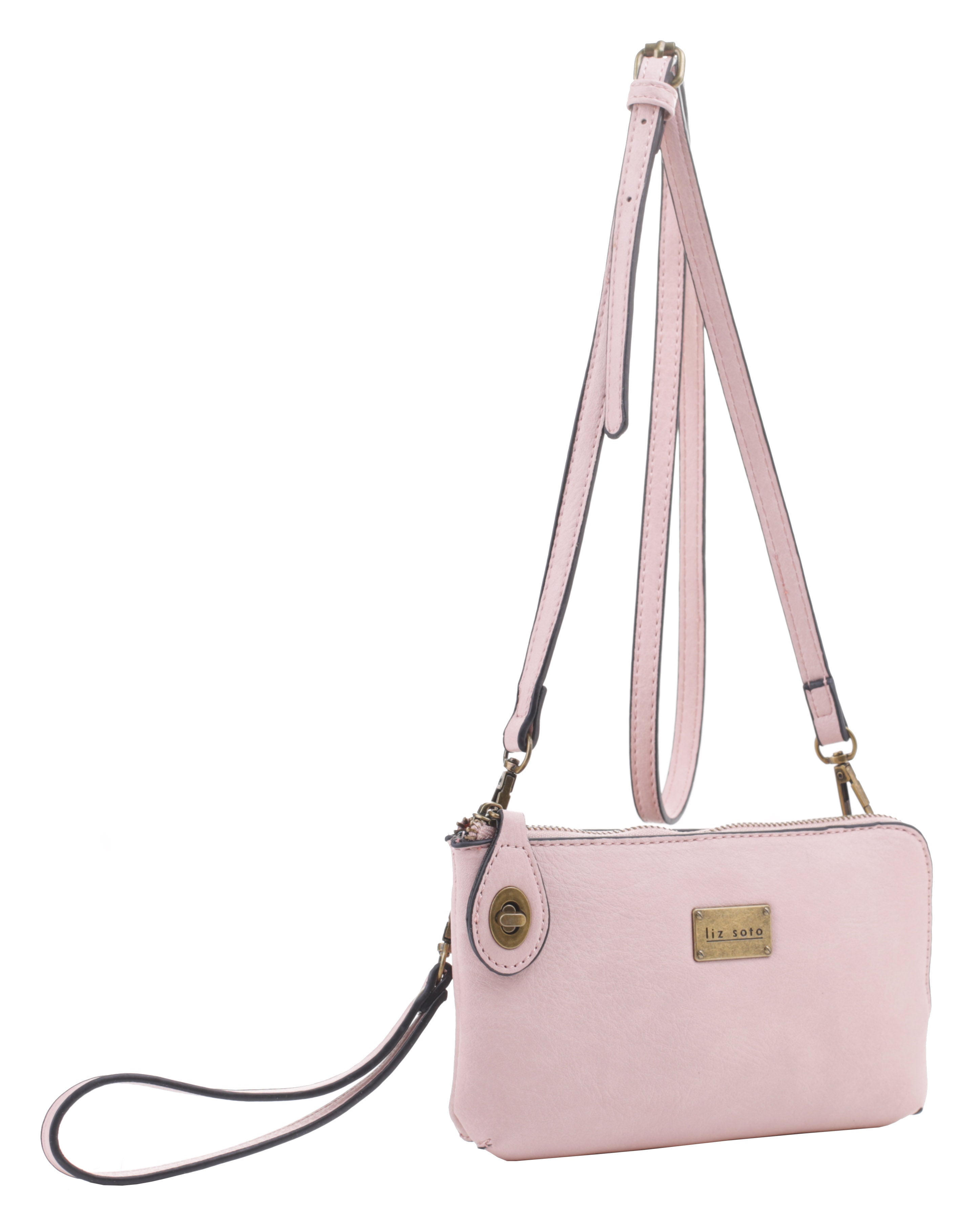 Genuine Pebble Leather Crossbody Bag - Liz Santos Style LLC