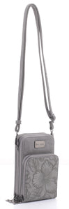 Gina 3313 compact cell phone cross body with wallet